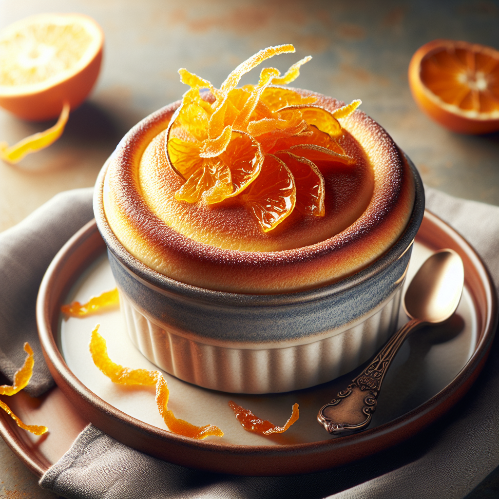 "Delizioso Soufflé al Grand Marnier con Scorze di Arancia Candita: La Ricetta Perfetta" 1 chatcmpl