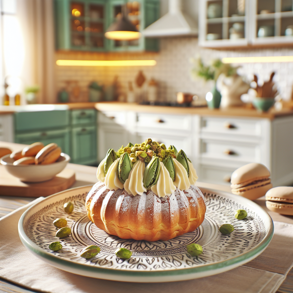 Choux Craquelin Ripieni di Crema al Pistacchio con Glassa al Cioccolato Bianco: Ricetta Gourmet da Provare! 1 chatcmpl
