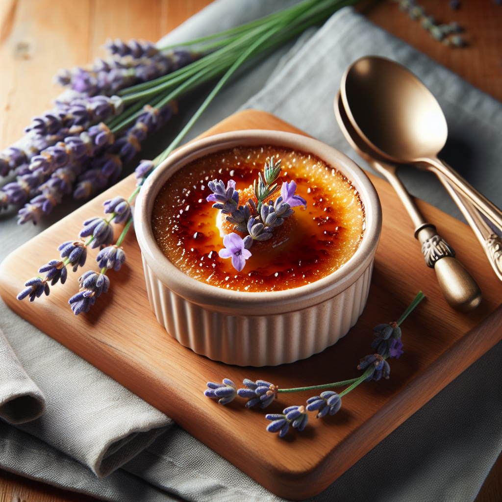 Deliziosa Crème Brûlée alla Lavanda con Zucchero di Canna Caramellato: Una Ricetta Gourmet 1 chatcmpl