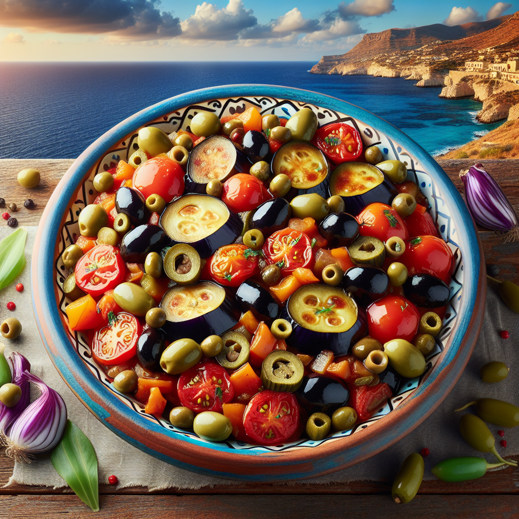 Caponata Siciliana: Il Delizioso Contorno Agrodolce che Conquista il Palato Italiano 1 chatcmpl
