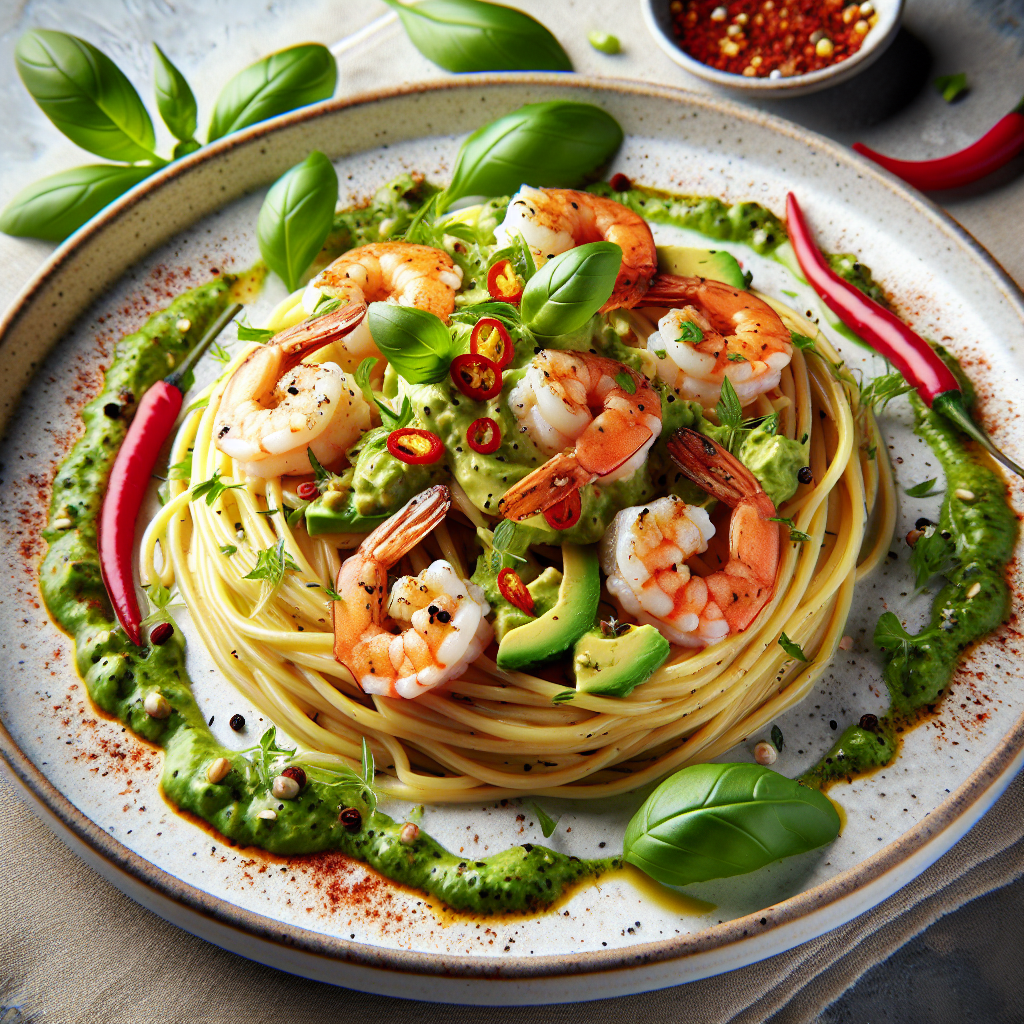 Spaghetti all’Assassina con Crema di Avocado e Gamberi Marinati: Ricetta Gourmet da Provare! 1 chatcmpl