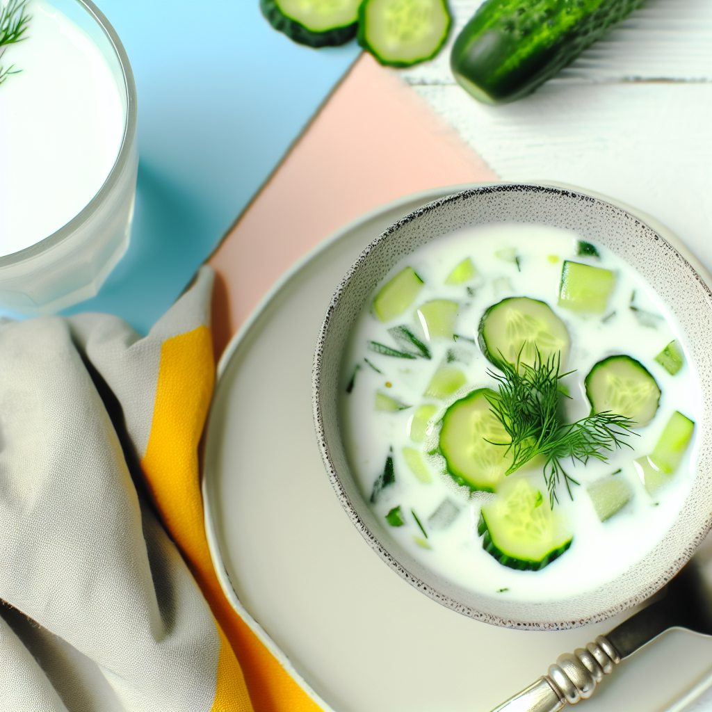 Minestra Estiva Fredda di Yogurt e Cetrioli: Freschezza e Gusto in Tavola 1 Minestra Estiva Fredda di Yogurt e Cetrioli: Freschezza e Gusto in Tavola