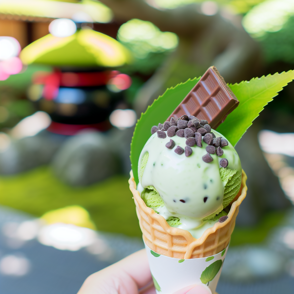 Gelato al Tè Matcha e Cioccolato Bianco: Un'esperienza di Gusto Giapponese da Provare Subito 1 Gelato al Tè Matcha e Cioccolato Bianco: Un'esperienza di Gusto Giapponese da Provare Subito
