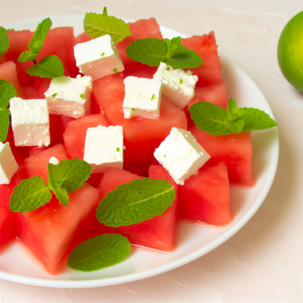 Insalata Estiva con Anguria, Feta e Menta: La Ricetta Fresca e Irresistibile per l'Estate 1 Insalata Estiva con Anguria, Feta e Menta: La Ricetta Fresca e Irresistibile per l'Estate