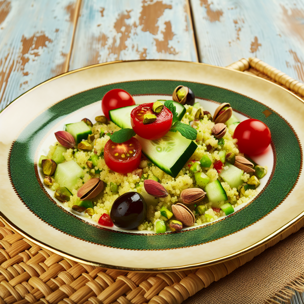 Insalata di Cous Cous e Pistacchi: il Perfetto Mix Mediterraneo per il Tuo Palato 1 Insalata di Cous Cous e Pistacchi: il Perfetto Mix Mediterraneo per il Tuo Palato