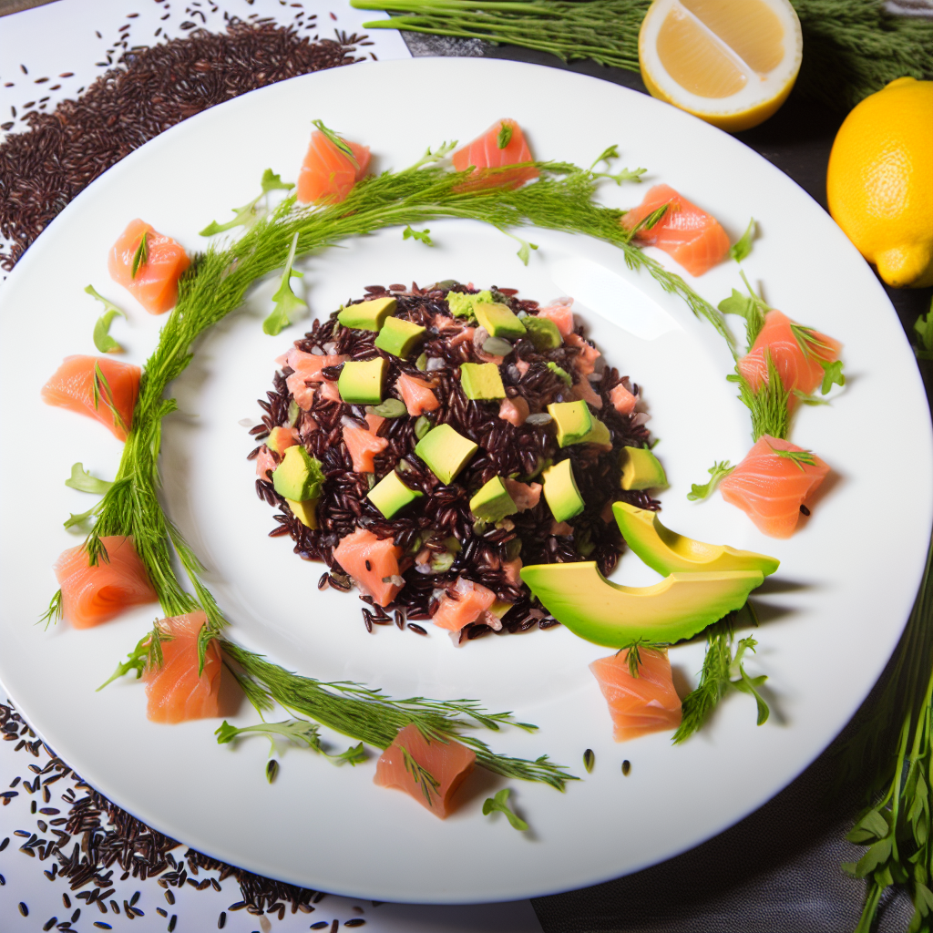 Insalata di Riso Venere con Salmone e Avocado: Ricetta Fresca e Nutriente per Pranzi Smart 1 Insalata di Riso Venere con Salmone e Avocado: Ricetta Fresca e Nutriente per Pranzi Smart
