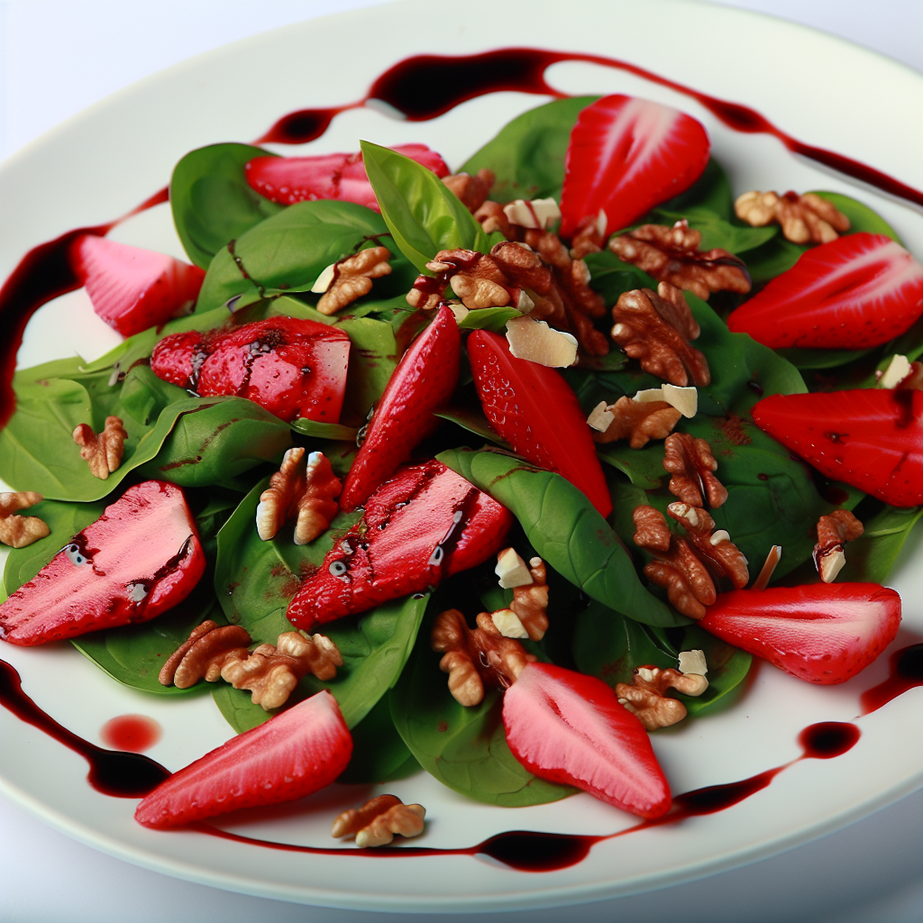 Insalata di Spinacino e Fragole: La Ricetta Perfetta per un Mix Dolce-Salato con Aceto Balsamico 1 Insalata di Spinacino e Fragole: La Ricetta Perfetta per un Mix Dolce-Salato con Aceto Balsamico
