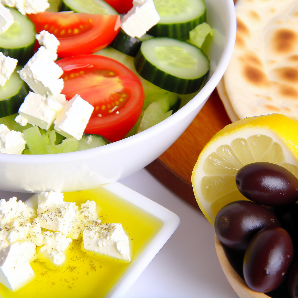 Insalata Mediterranea con Pane Pita: La Ricetta Perfetta per Gustare la Grecia a Casa Tua 1 Insalata Mediterranea con Pane Pita: La Ricetta Perfetta per Gustare la Grecia a Casa Tua