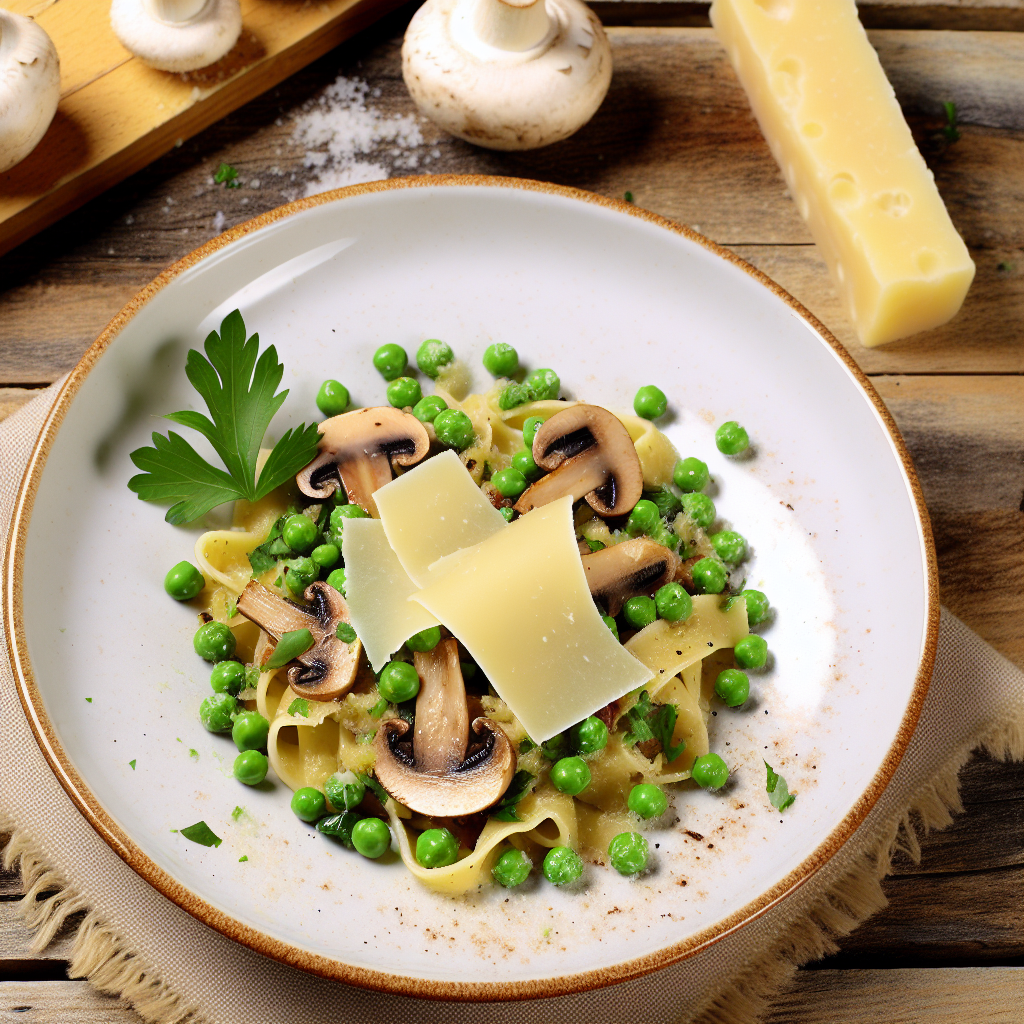 Pasta con Funghi e Piselli: Ricetta Facile e Gustosa 1 Pasta con Funghi e Piselli: Ricetta Facile e Gustosa