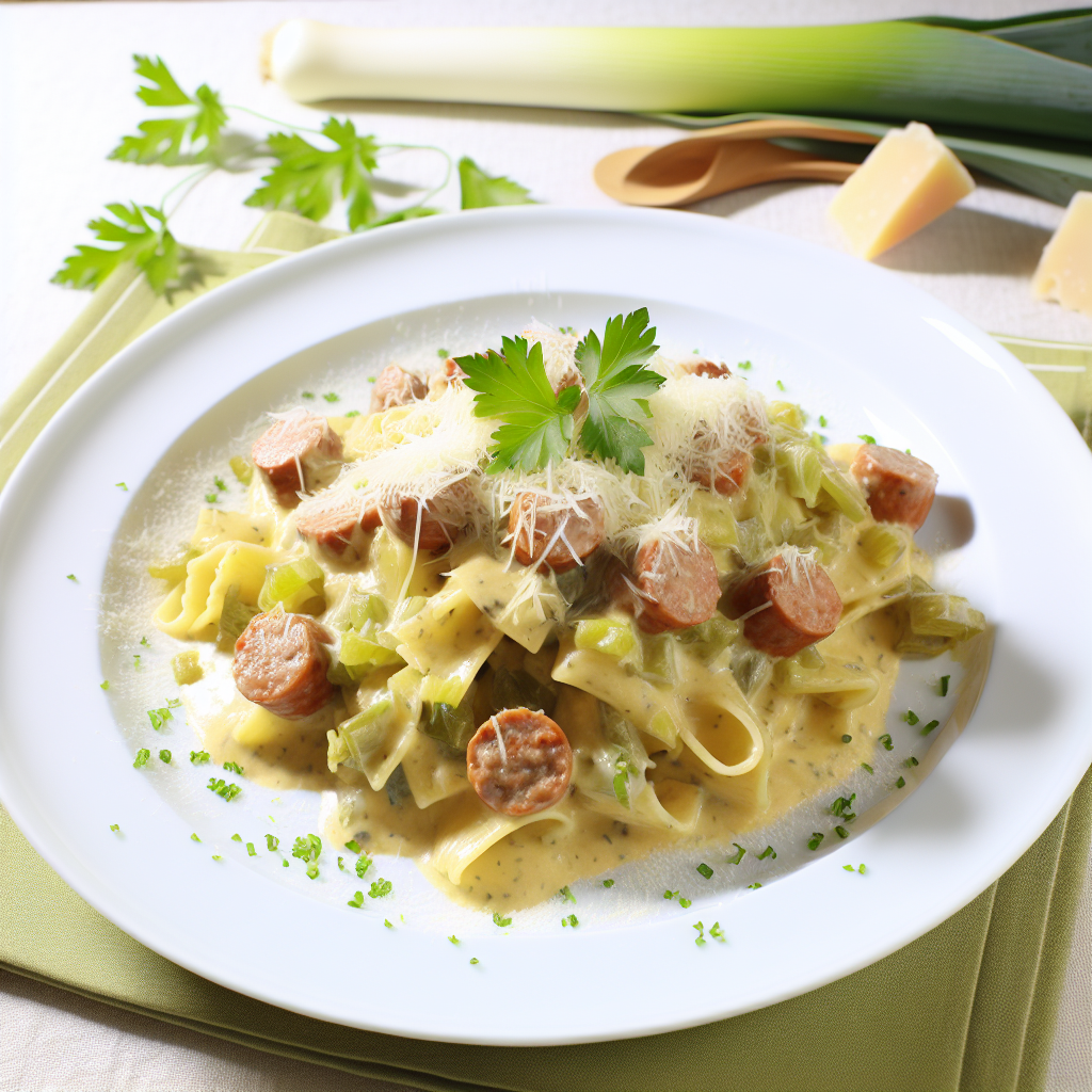 Pasta ai Porri e Salsiccia: La Ricetta Perfetta per un Piatto Invitante 1 Pasta ai Porri e Salsiccia: La Ricetta Perfetta per un Piatto Invitante