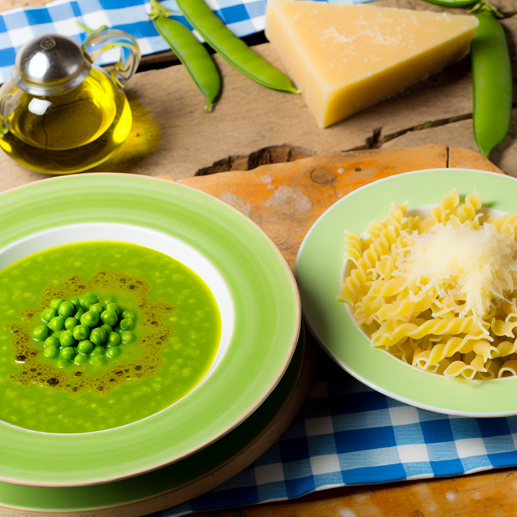 "Come Preparare una Deliziosa Crema di Piselli per Condire la Pasta" 1 "Come Preparare una Deliziosa Crema di Piselli per Condire la Pasta"