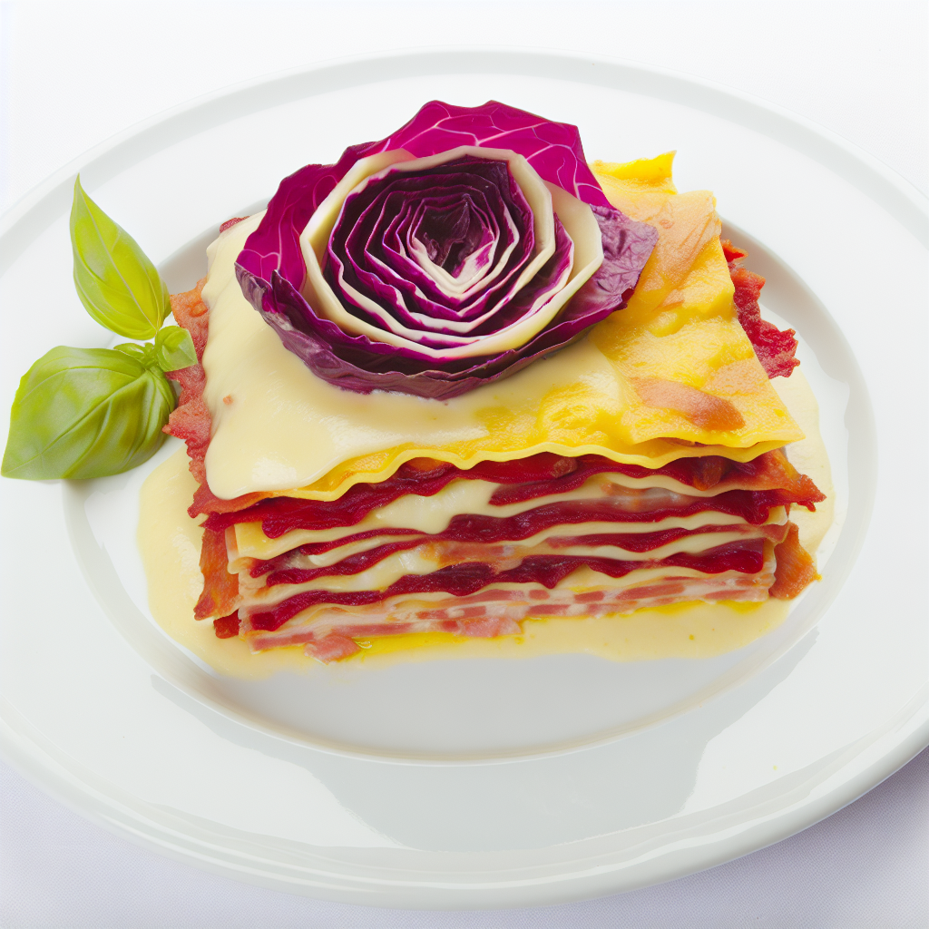 Lasagne al Radicchio e Speck: Gusto e Tradizione in Tavola 1 Lasagne al Radicchio e Speck: Gusto e Tradizione in Tavola