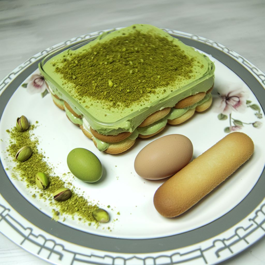 Tiramisù al Pistacchio Senza Uova: Ricetta Facile e Deliziosa 1 Tiramisù al Pistacchio Senza Uova: Ricetta Facile e Deliziosa