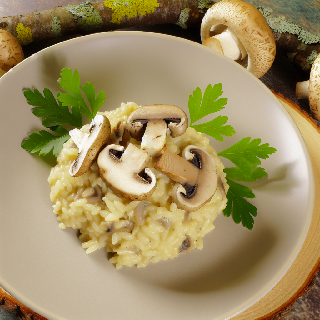 Risotto Cremoso ai Funghi Porcini: La Ricetta Senza Panna per un Gusto Intenso 1 Risotto Cremoso ai Funghi Porcini: La Ricetta Senza Panna per un Gusto Intenso