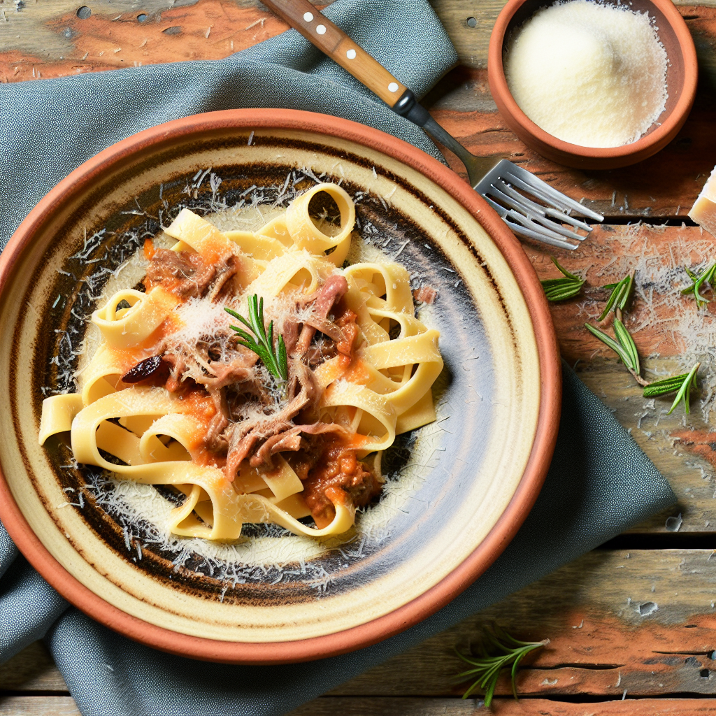 Tagliatelle Fresche Fatte in Casa con Sugo di Cinghiale: La Ricetta Tradizionale Italiana 1 Tagliatelle Fresche Fatte in Casa con Sugo di Cinghiale: La Ricetta Tradizionale Italiana