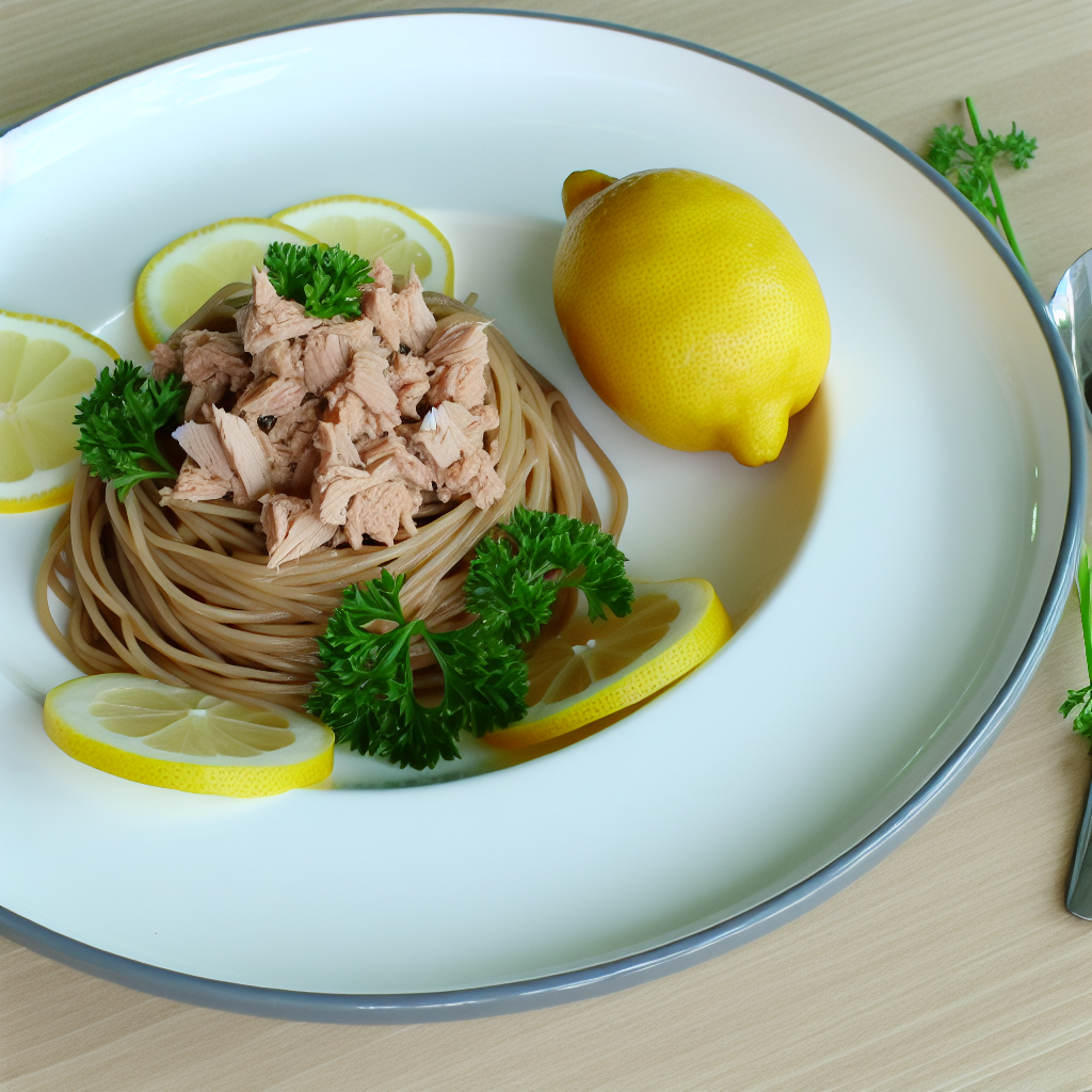 Spaghetti Integrali con Tonno al Naturale e Limone: Ricetta Leggera e Gustosa 1 Spaghetti Integrali con Tonno al Naturale e Limone: Ricetta Leggera e Gustosa