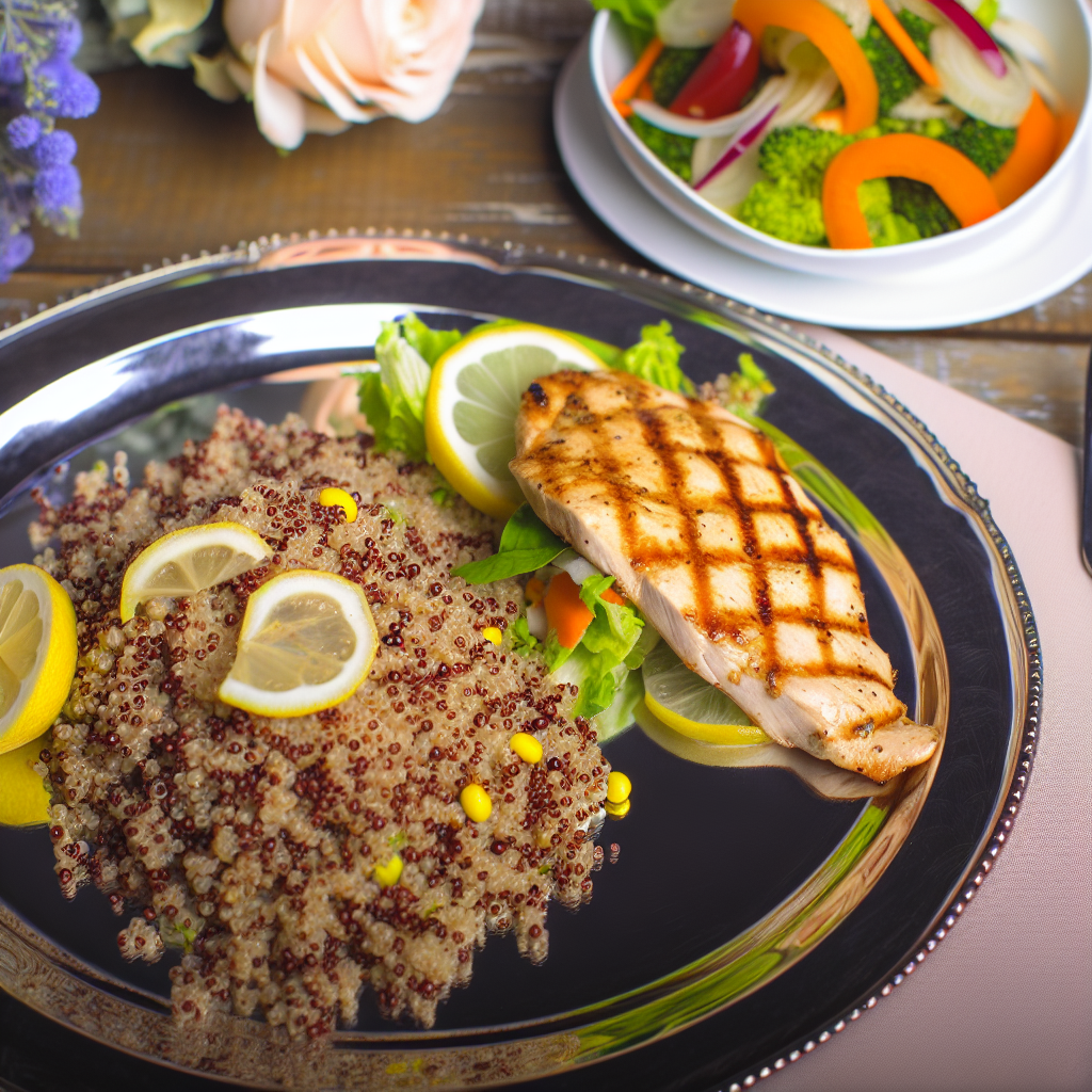 Petto di Pollo alla Griglia con Insalata di Quinoa: Ricetta Leggera e Gustosa 1 Petto di Pollo alla Griglia con Insalata di Quinoa: Ricetta Leggera e Gustosa