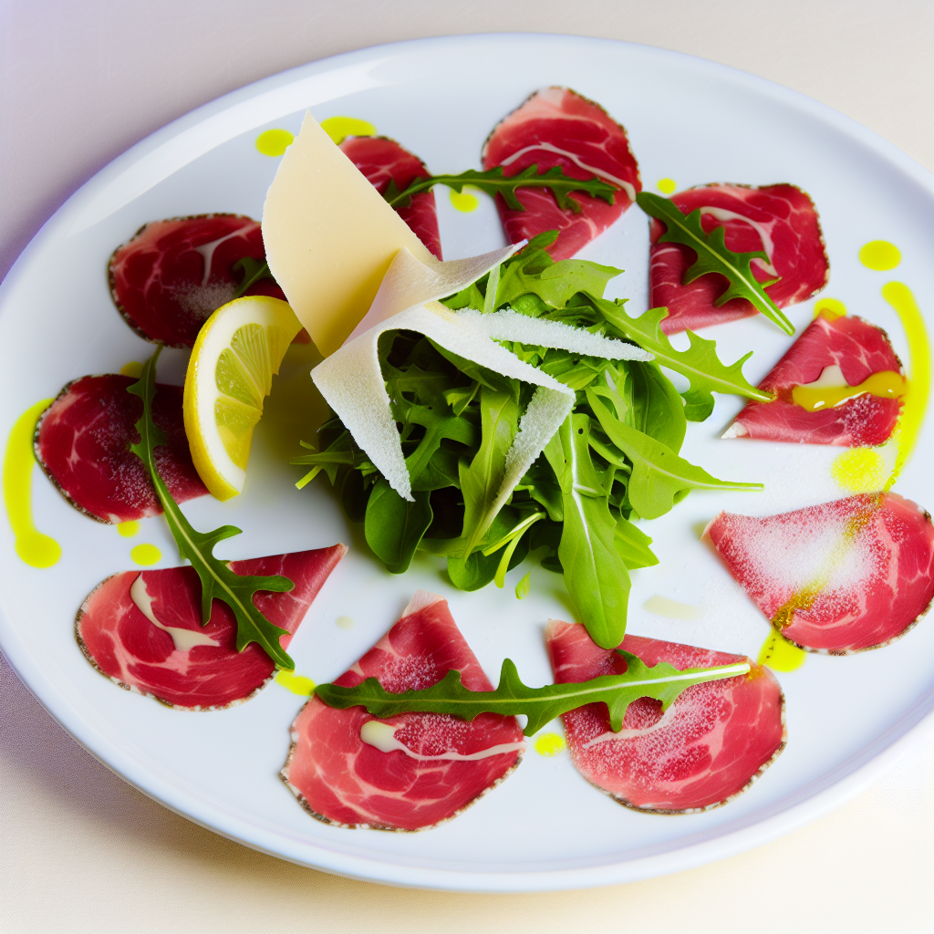 Carpaccio di Bresaola: Ricetta Facile con Rucola e Grana per Deliziare il Palato 1 Carpaccio di Bresaola: Ricetta Facile con Rucola e Grana per Deliziare il Palato