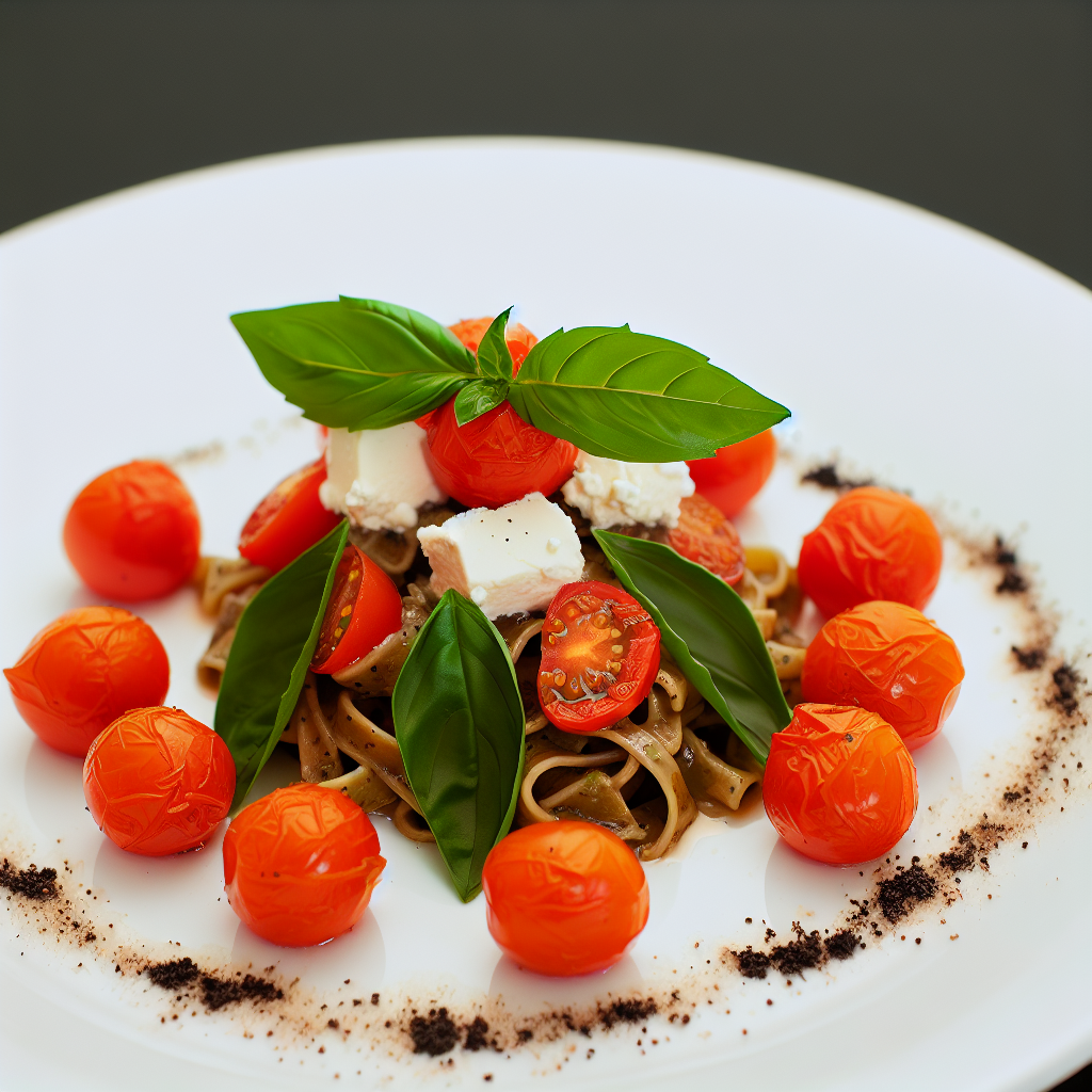 Pasta con Pomodorini Confit e Stracciatella: Un Piatto Fresco e Goloso! 1 Pasta con Pomodorini Confit e Stracciatella: Un Piatto Fresco e Goloso!