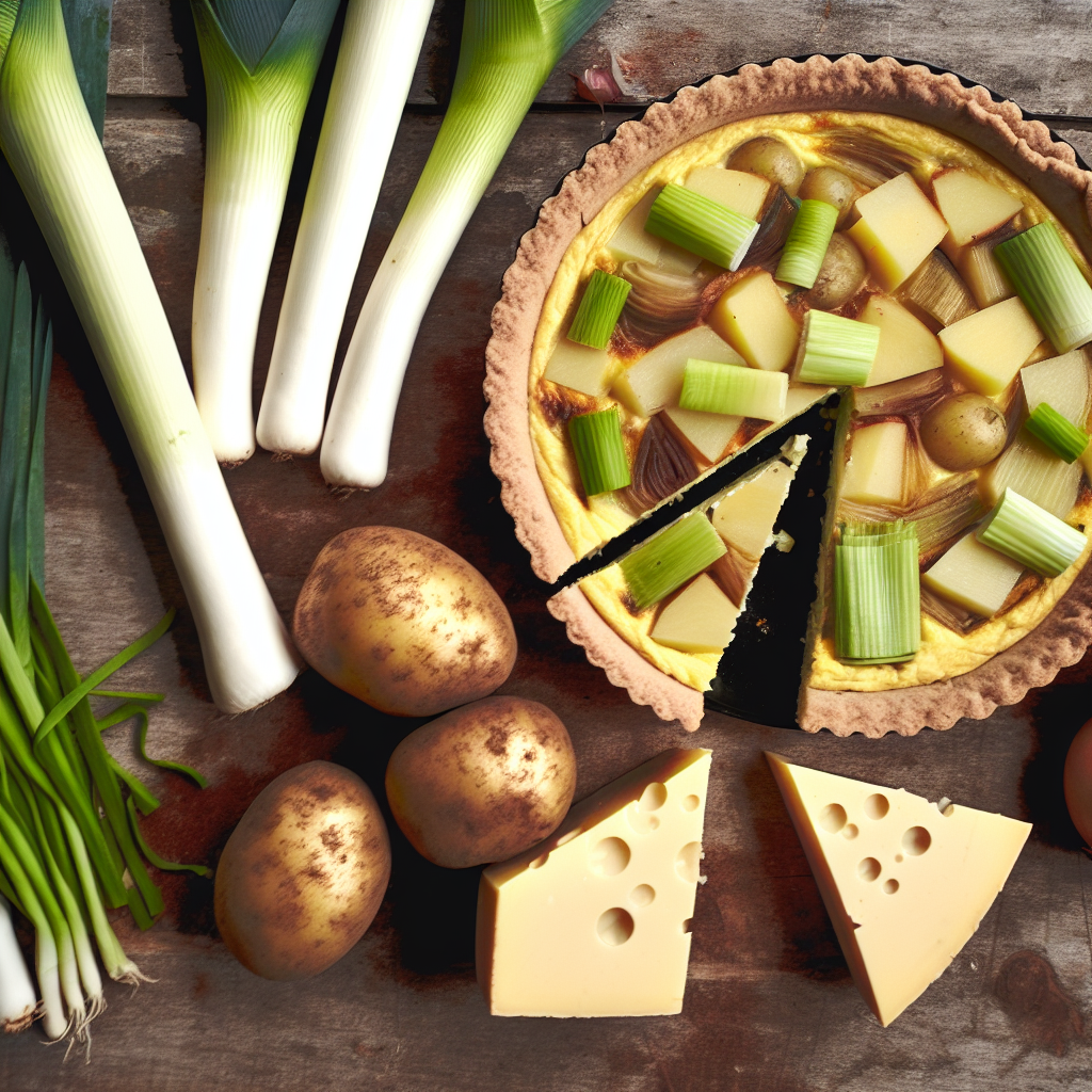 Torta Salata con Porri, Patate e Scamorza Affumicata: Ricetta Semplice e Gustosa 1 Torta Salata con Porri, Patate e Scamorza Affumicata: Ricetta Semplice e Gustosa