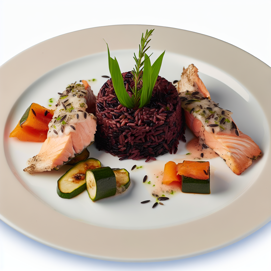 Riso Venere con Salmone Affumicato e Zucchine: una Ricetta Gourmet Semplice e Gustosa 1 Riso Venere con Salmone Affumicato e Zucchine: una Ricetta Gourmet Semplice e Gustosa