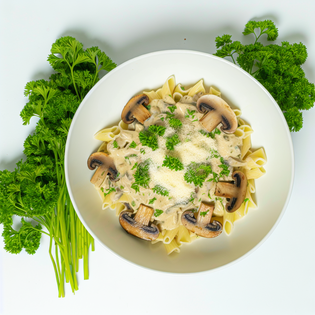 Pasta Cremosa con Funghi e Panna Vegetale: una Ricetta Semplice e deliziosa 1 Pasta Cremosa con Funghi e Panna Vegetale: una Ricetta Semplice e deliziosa