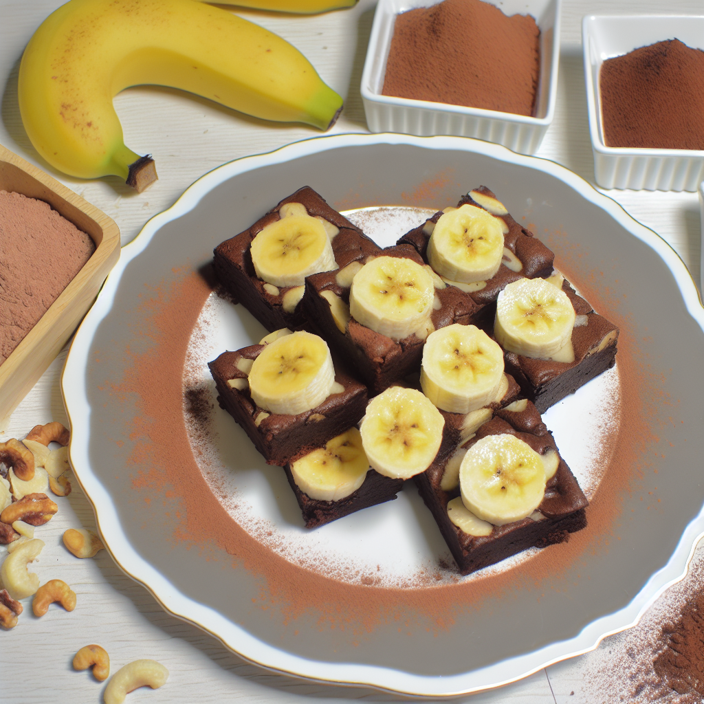 Brownies con Banana e Cacao: La Ricetta Perfetta per un Dessert Goloso 1 Brownies con Banana e Cacao: La Ricetta Perfetta per un Dessert Goloso