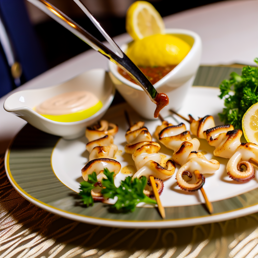 Spiedini di Calamari: Ricetta Facile e Gustosa per un Antipasto Perfetto 1 Spiedini di Calamari: Ricetta Facile e Gustosa per un Antipasto Perfetto