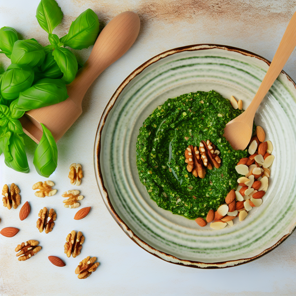 Sostituti Ideali per Pinoli nel Pesto: Scopri le Migliori Alternative! 1 "Sostituzioni creative: Alternative ai pinoli per il tuo pesto"