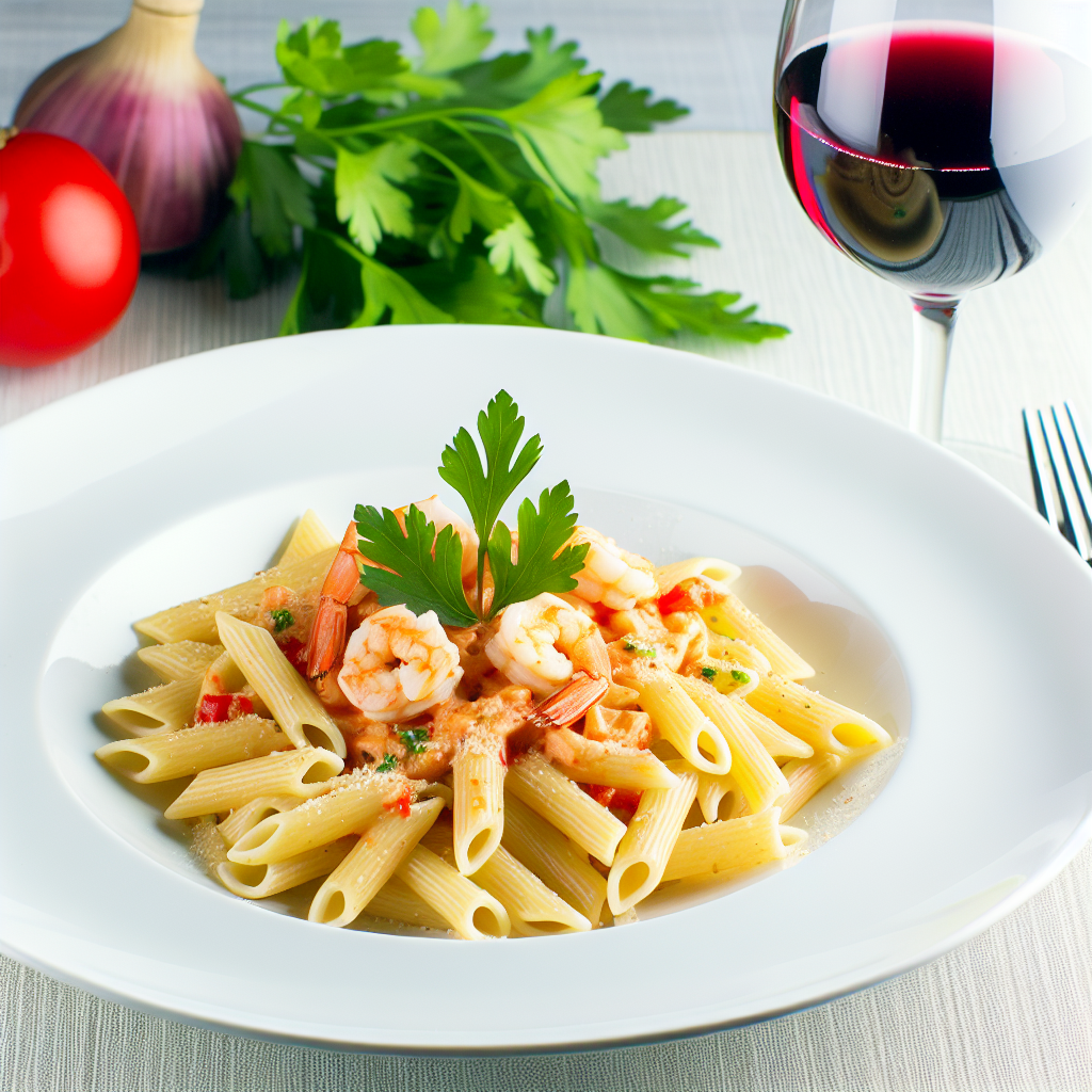Pennette alla Vodka con Gamberetti: Ricetta Gustosa e Facile da Preparare 1 Pennette alla Vodka con Gamberetti: Ricetta Gustosa e Facile da Preparare