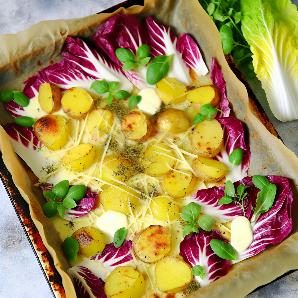 Ricetta Deliziosa: Patate, Radicchio e Mozzarella al Forno 1 Ricetta Deliziosa: Patate, Radicchio e Mozzarella al Forno