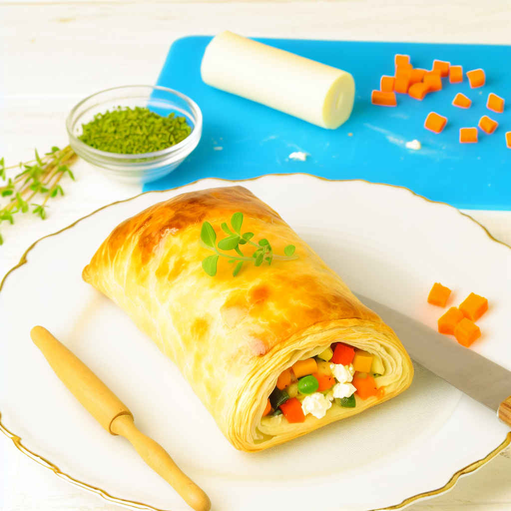 Delizioso Rotolo Salato con Pasta Sfoglia: Ricetta Facile e Veloce 1 Delizioso Rotolo Salato con Pasta Sfoglia: Ricetta Facile e Veloce
