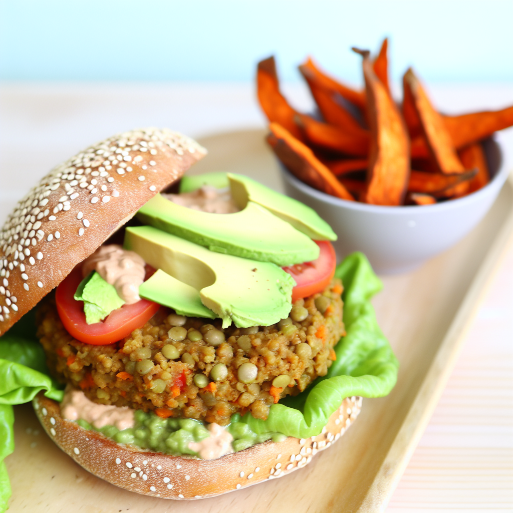 "Burger Vegani di Lenticchie e Quinoa: Una Ricetta Proteica e Gustosa" 1 "Burger Vegani di Lenticchie e Quinoa: Una Ricetta Proteica e Gustosa"