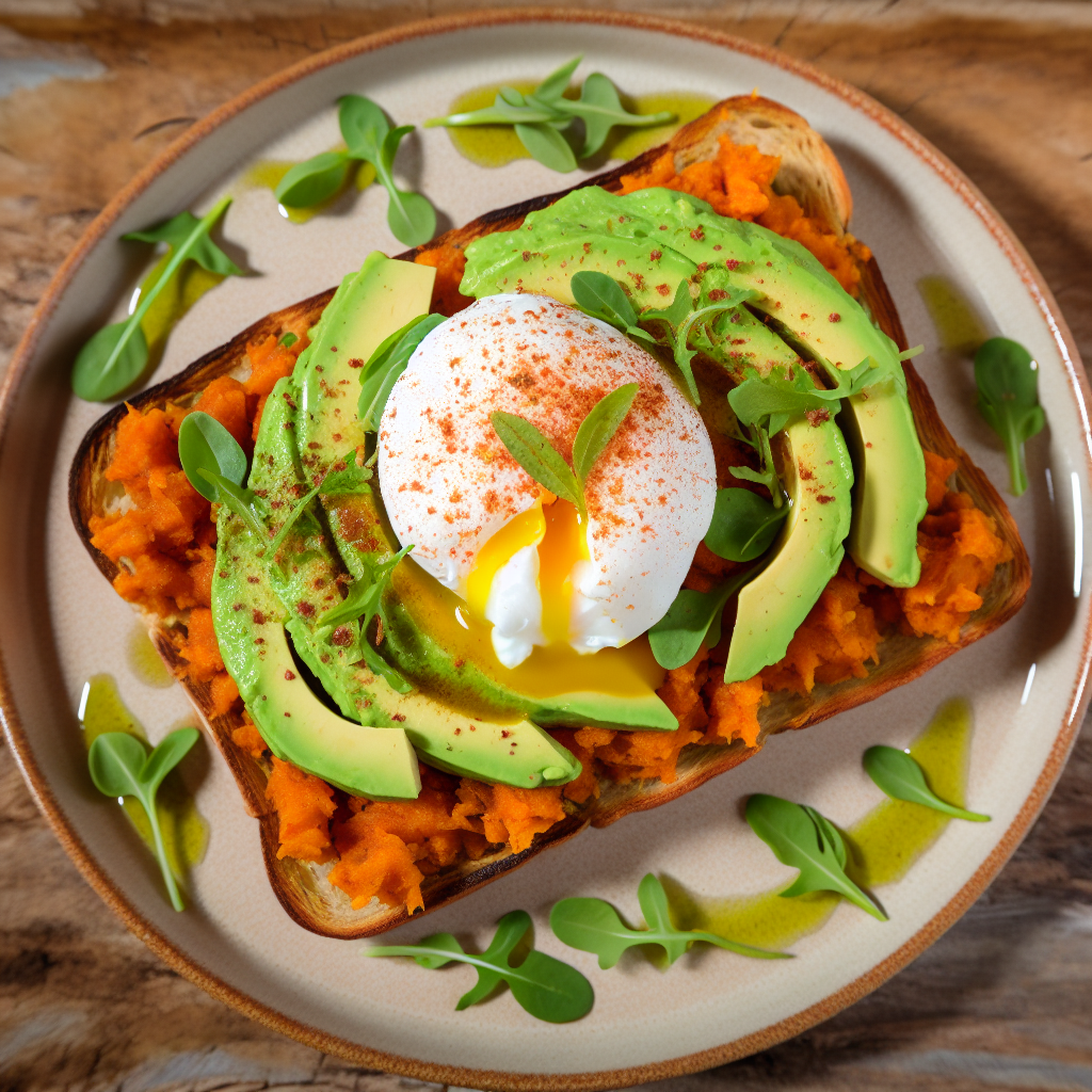 Toast di Patata Dolce con Avocado e Uovo: Una Ricetta Ricca di Nutrienti! 1 Toast di Patata Dolce con Avocado e Uovo: Una Ricetta Ricca di Nutrienti!