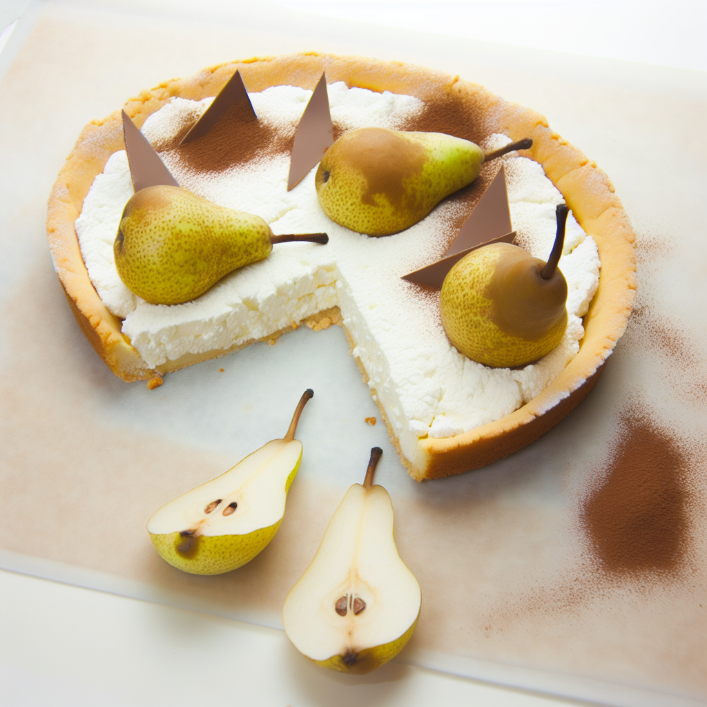 Torta Deliziosa con Ricotta, Pere e Cioccolato: La Ricetta Perfetta per Dessert! 1 Torta Deliziosa con Ricotta, Pere e Cioccolato: La Ricetta Perfetta per Dessert!