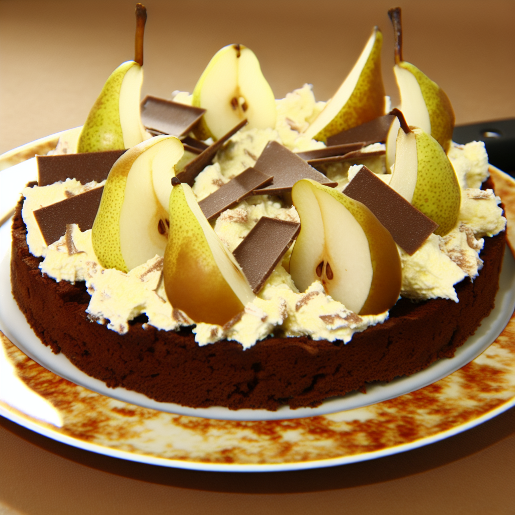 Torta Pere e Cioccolato con Ricotta: Un Dolce Irresistibile! 1 Torta Pere e Cioccolato con Ricotta: Un Dolce Irresistibile!