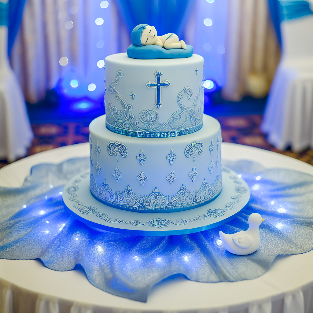 Torta Elegante Azzurra per Battesimo: Idee e Ispirazioni Uniche 1 Torta Elegante Azzurra per Battesimo: Idee e Ispirazioni Uniche
