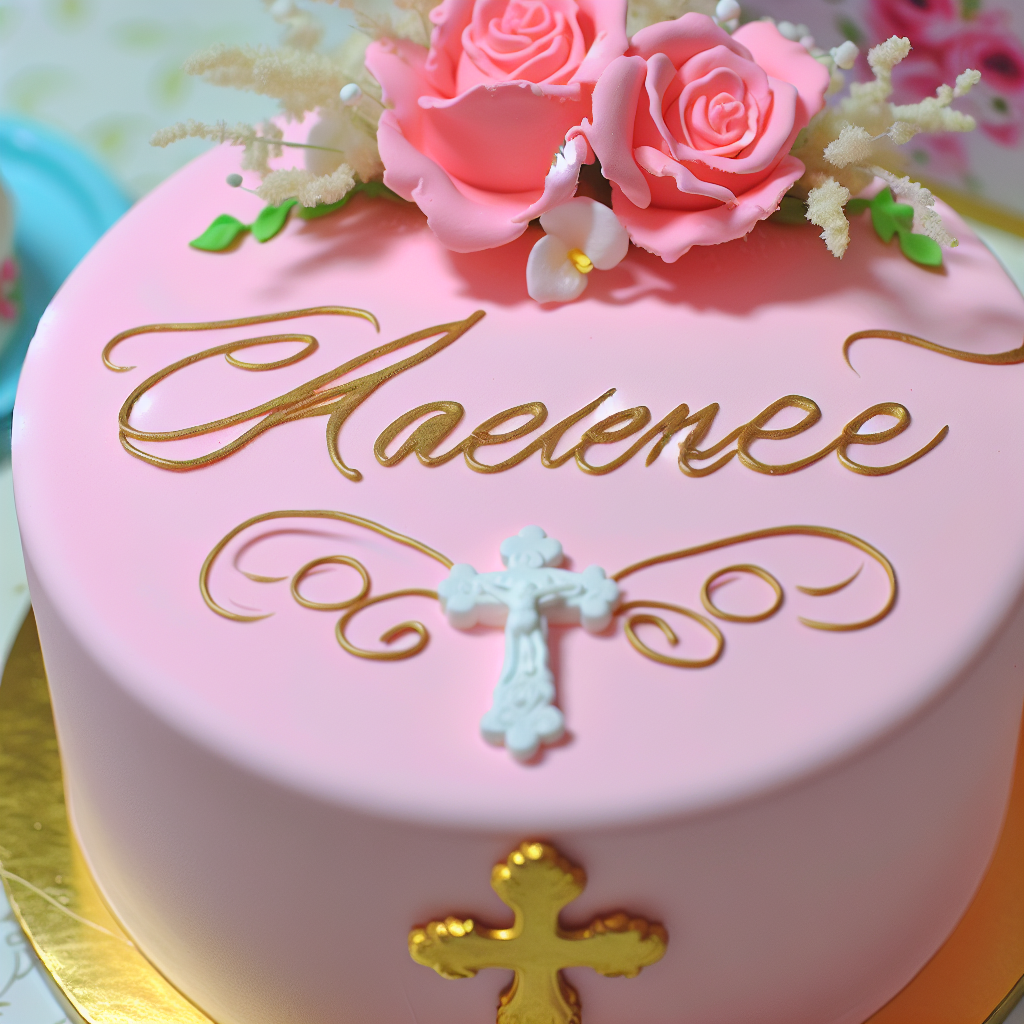 Torta Battesimo Rosa Personalizzata: Idee Uniche per un Giorno Speciale 1 Torta Battesimo Rosa Personalizzata: Idee Uniche per un Giorno Speciale