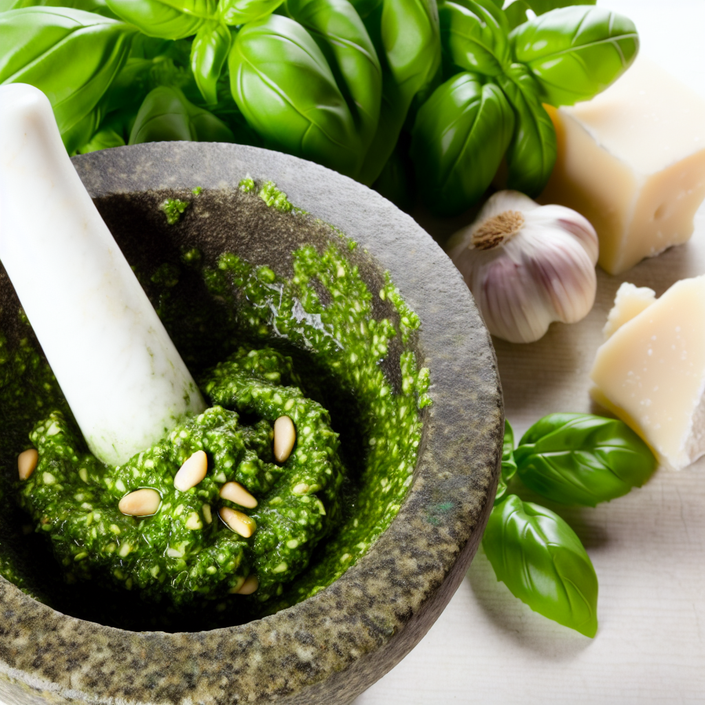 Come Preparare il Pesto Senza Frullatore: Guida Pratica e Ingredienti Naturali 1 Come Preparare il Pesto Senza Frullatore: Guida Pratica e Ingredienti Naturali