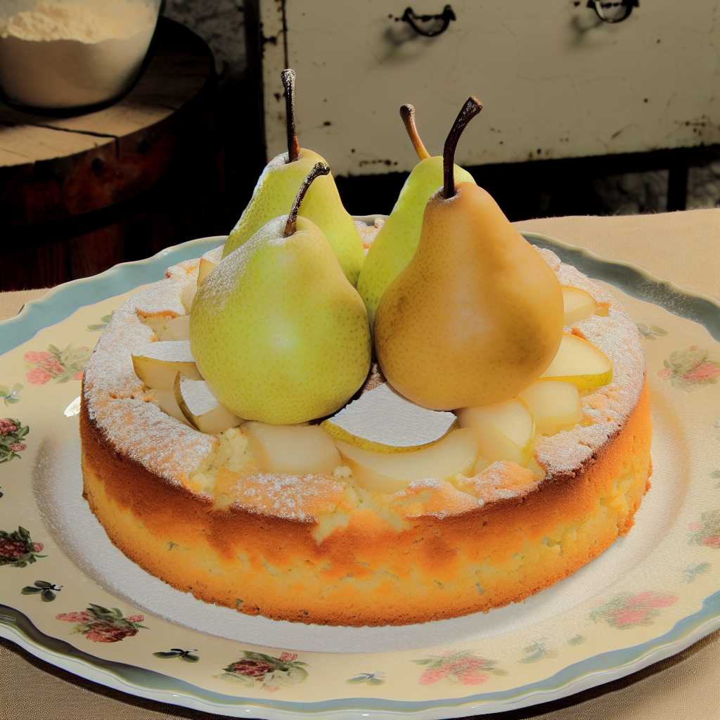 Torta di Ricotta e Pere: La Ricetta della Tradizione della Nonna 1 Torta di Ricotta e Pere: La Ricetta della Tradizione della Nonna