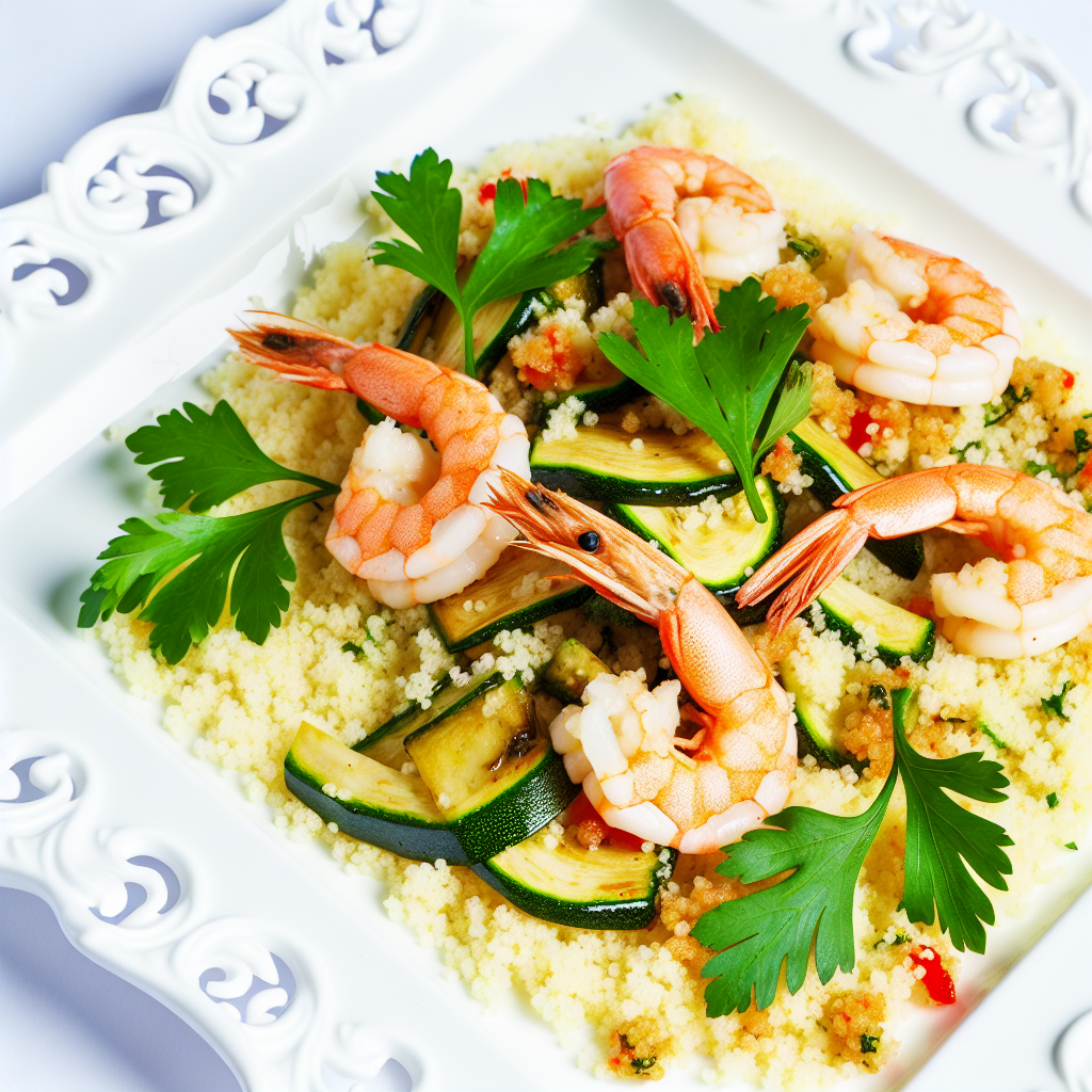 Cous Cous con Gamberi e Zucchine: Una Ricetta Facile e Gustosa 1 Cous Cous con Gamberi e Zucchine: Una Ricetta Facile e Gustosa