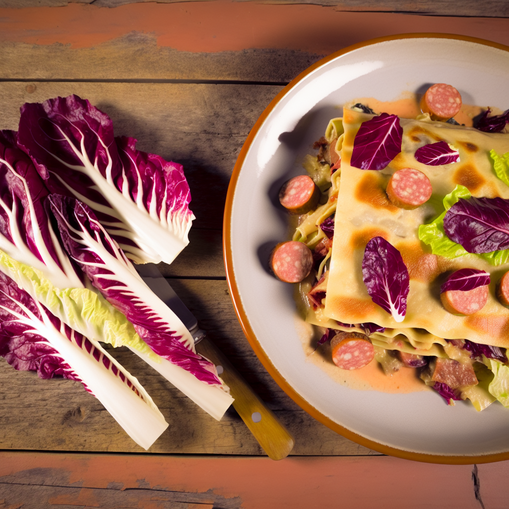 Lasagne con Radicchio e Salsiccia: Ricetta Gustosa e Facile da Preparare 1 Lasagne con Radicchio e Salsiccia: Ricetta Gustosa e Facile da Preparare