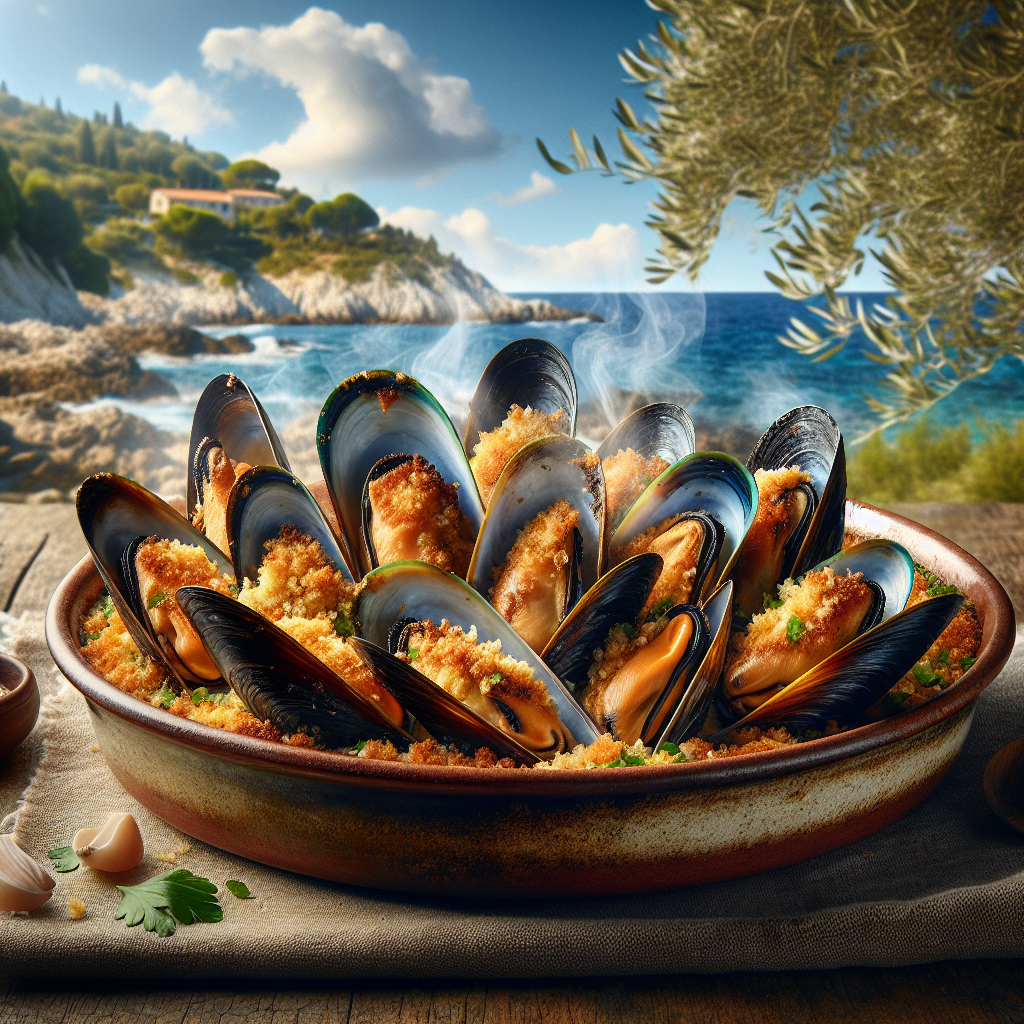 Cozze Gratinate al Forno alla Tarantina: Un Gusto Mediterraneo Irres 1 Cozze Gratinate al Forno alla Tarantina: Un Gusto Mediterraneo Irres