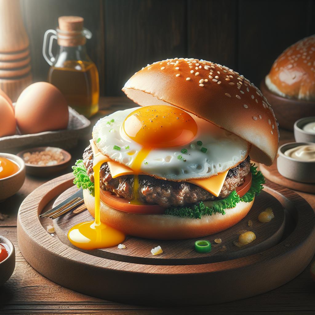 Hamburger con Uovo: Il Perfetto Combinato di Gusto e Nutrimento 1 Hamburger con Uovo: Il Perfetto Combinato di Gusto e Nutrimento