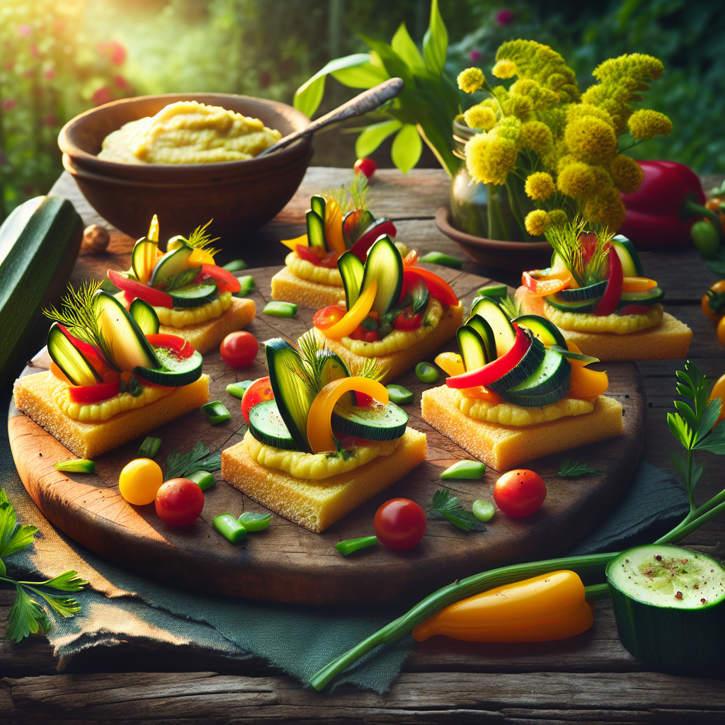 Crostini di Polenta con Verdure: Un Antipasto Gustoso e Semplice 1 Crostini di Polenta con Verdure: Un Antipasto Gustoso e Semplice