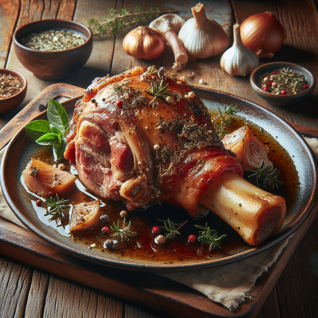 Stinco di Maiale al Forno con Erbe Aromatiche: Ricetta Gustosa 1 Stinco di Maiale al Forno con Erbe Aromatiche: Ricetta Gustosa