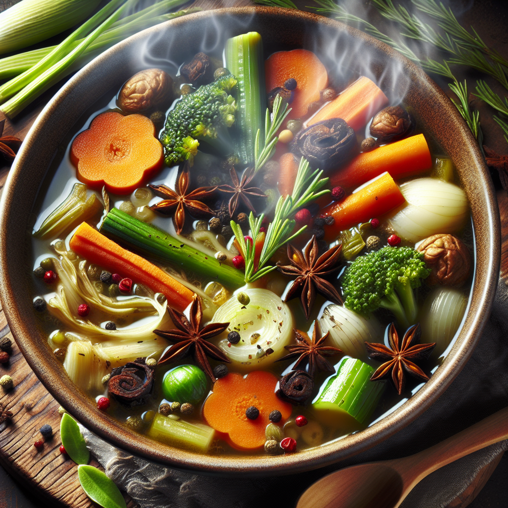 Brodo di Verdure Affumicate e Spezie Mediterranee: Il Segreto delle Zuppe 1 Brodo di Verdure Affumicate e Spezie Mediterranee: Il Segreto delle Zuppe
