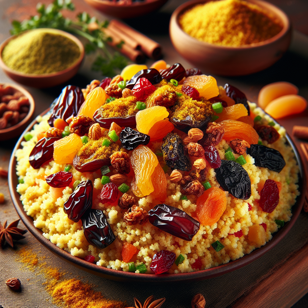 Couscous Aromatico con Frutta Secca e Spezie Orientali 1 Couscous Aromatico con Frutta Secca e Spezie Orientali