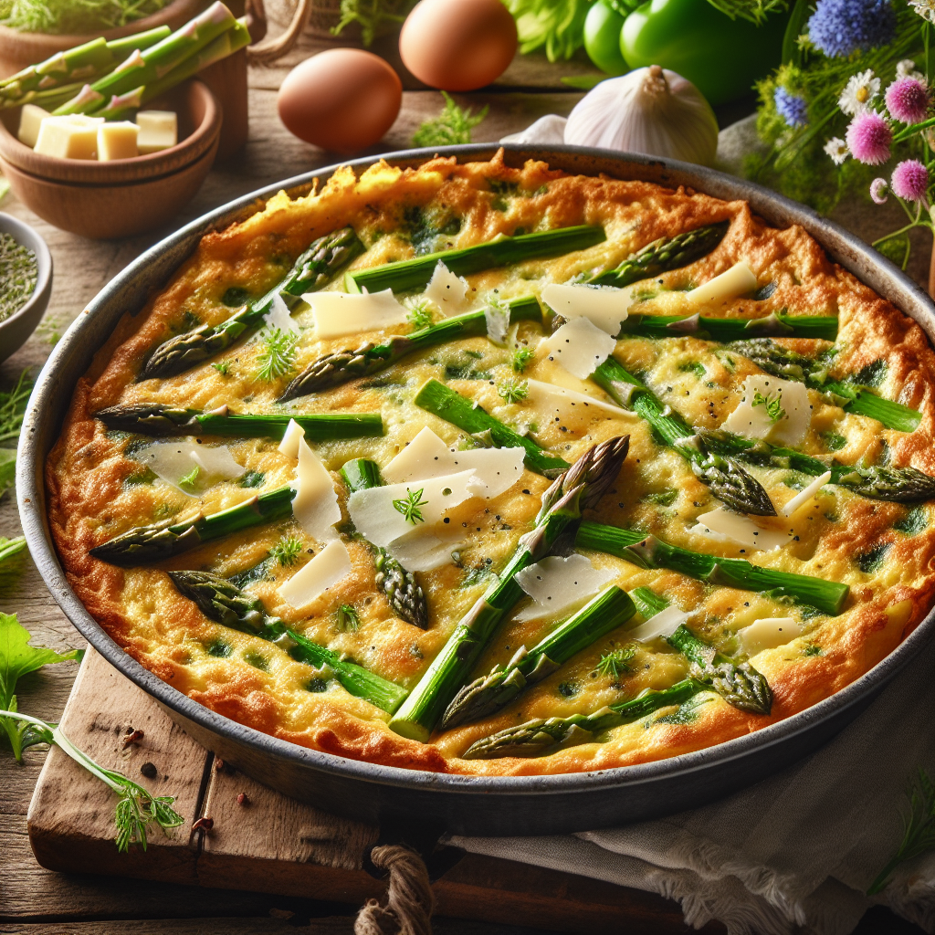 Frittata di Asparagi Selvatici e Pecorino: Un Classico da Prov 1 Frittata di Asparagi Selvatici e Pecorino: Un Classico da Prov