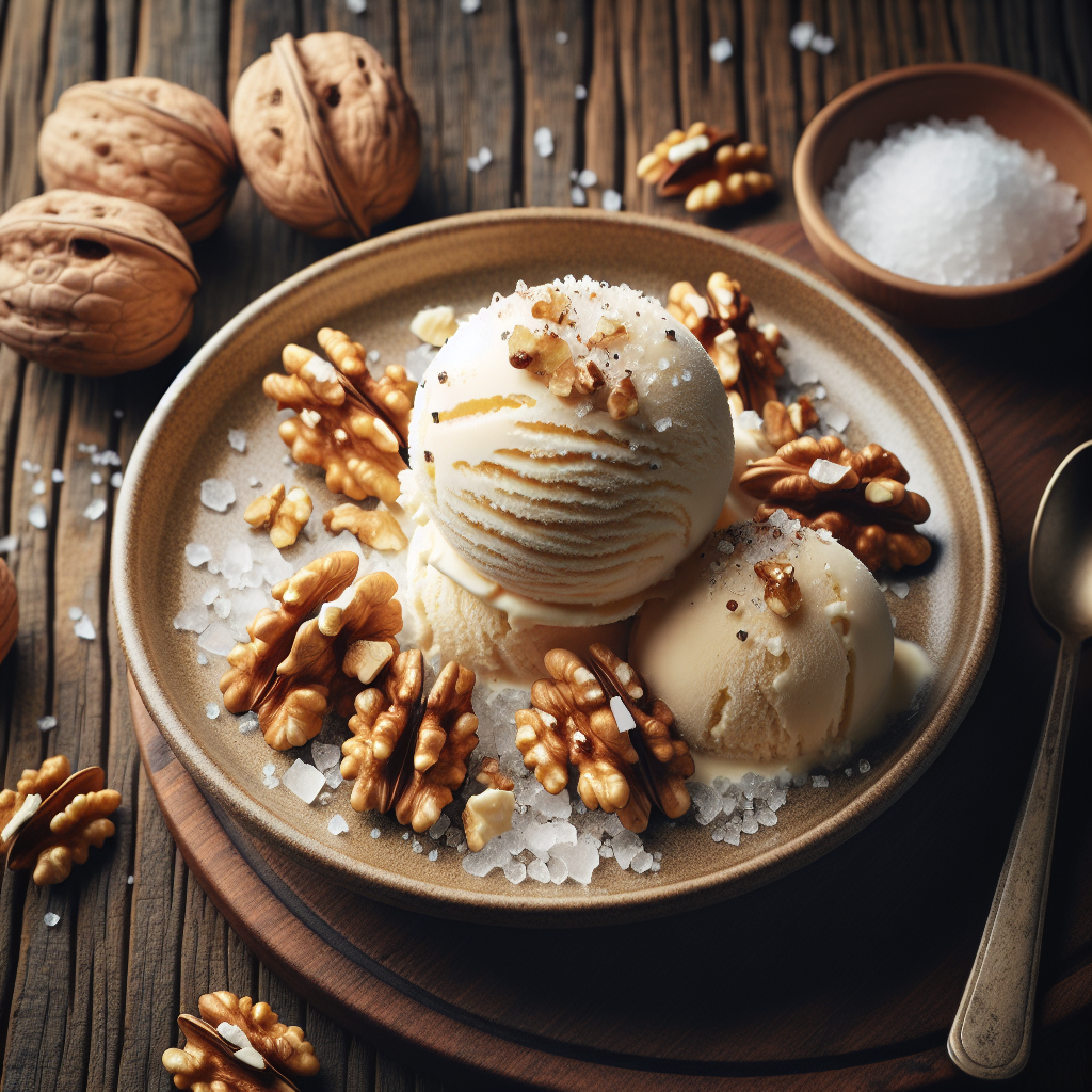 Gelato Salato al Parmigiano con Croccante di Noci: Un'Inasp 1 Gelato Salato al Parmigiano con Croccante di Noci: Un'Inasp